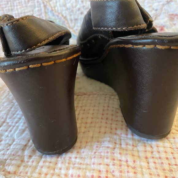 Ladies shoes mule slip on leather uppers SZ 10 - Picture 7 of 9